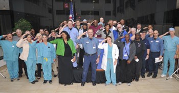 veterans saluting